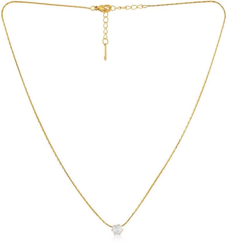 Lumora Classic Solitaire Pendant Necklace – Timeless Everyday Elegance