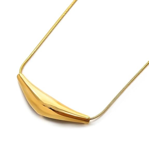 Lumora Sculpted Elegance Necklace – Gold Plated