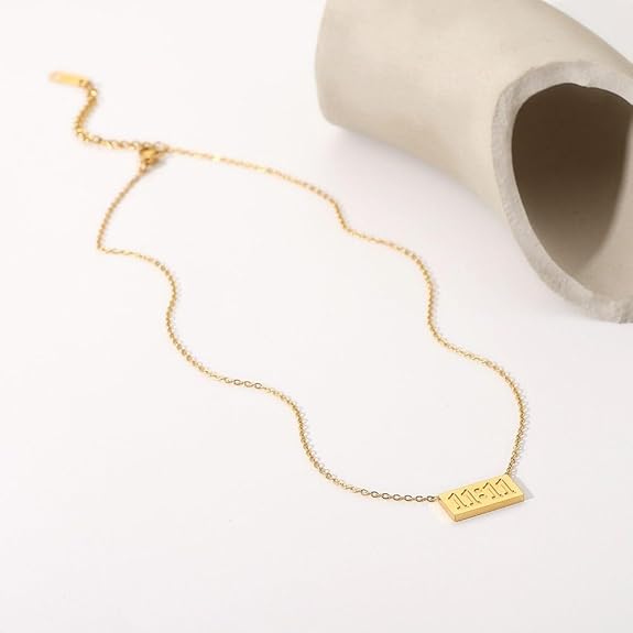 Lumora 11:11 Angel Number Necklace – Gold Plated