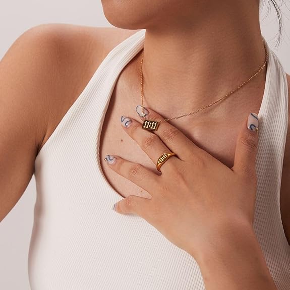 Lumora 11:11 Angel Number Necklace – Gold Plated