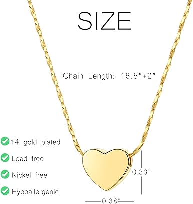 Lumora Dainty Heart Necklace – Minimal Elegance in Gold