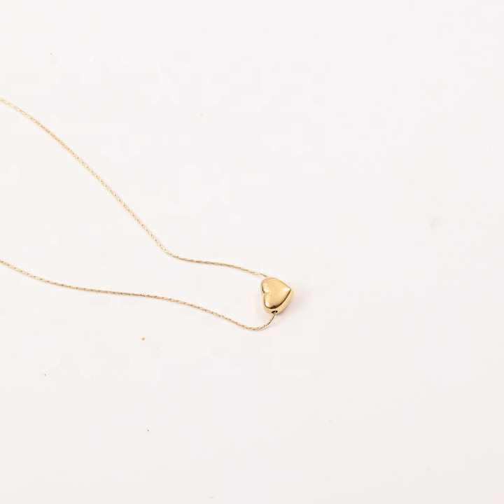 Lumora Dainty Heart Necklace – Minimal Elegance in Gold