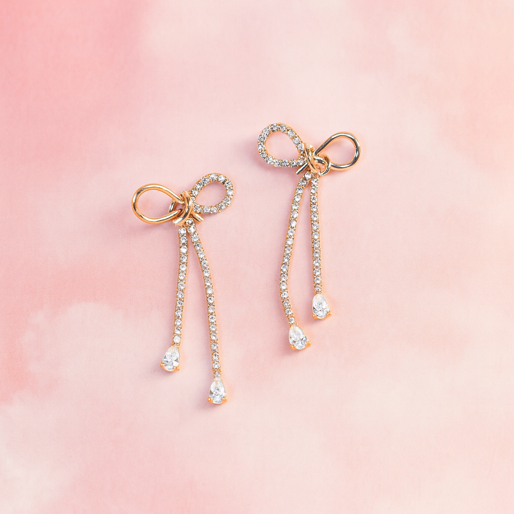 Lumora Bow Cascade Earrings