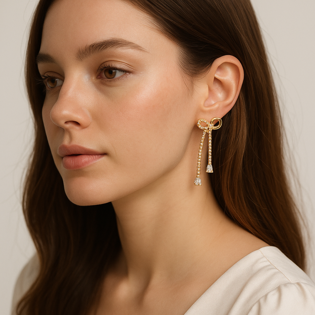 Lumora Bow Cascade Earrings