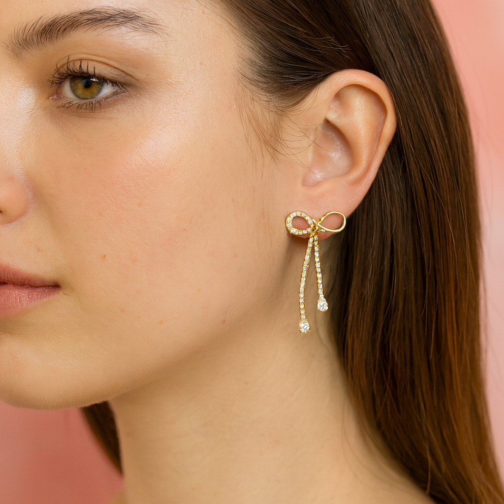 Lumora Bow Cascade Earrings