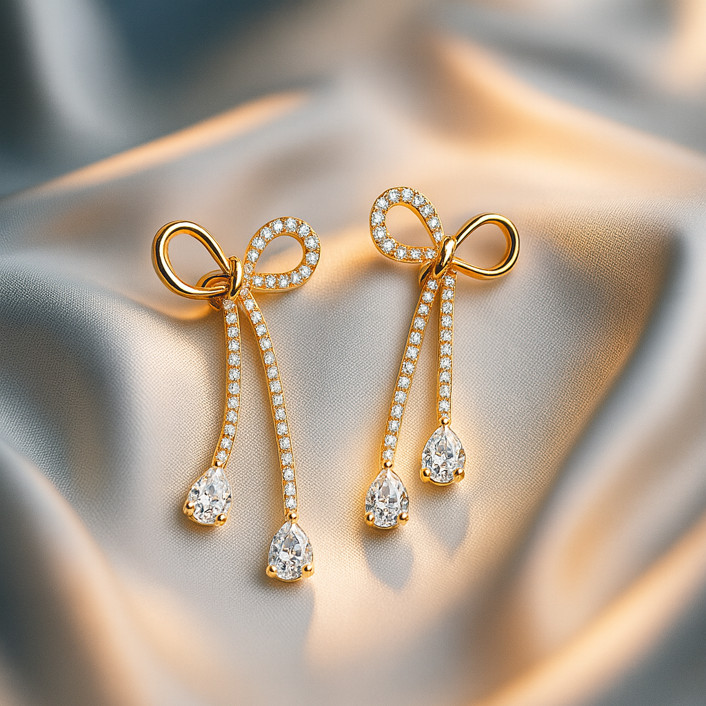 Lumora Bow Cascade Earrings