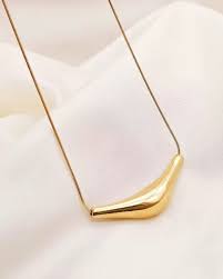 Lumora Sculpted Elegance Necklace – Gold Plated